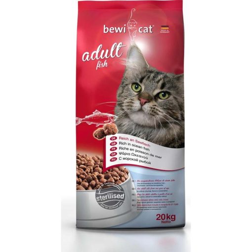 BEWI-CAT macska száraztáp 20kg Adult Halas