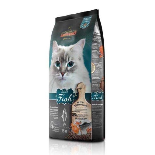 LEONARDO Premium macskatáp 15kg Adult Hal+Rizs