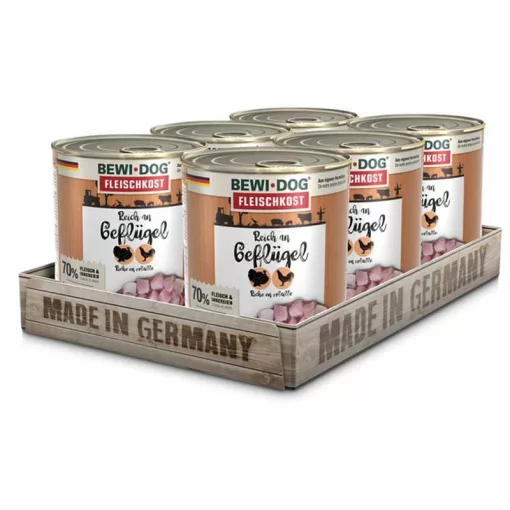 BEWI-DOG konzerv kutya  800g Baromfiban gazdag