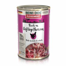 BEWI-DOG konzerv kutya  400g Baromfiszívben gazdag
