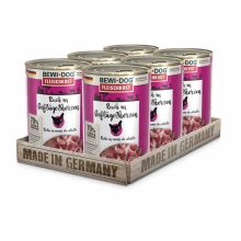 BEWI-DOG konzerv kutya  400g Baromfiszívben gazdag