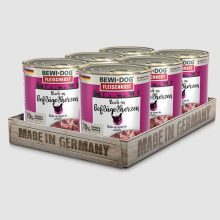 BEWI-DOG konzerv kutya  800g Baromfiszívben gazdag