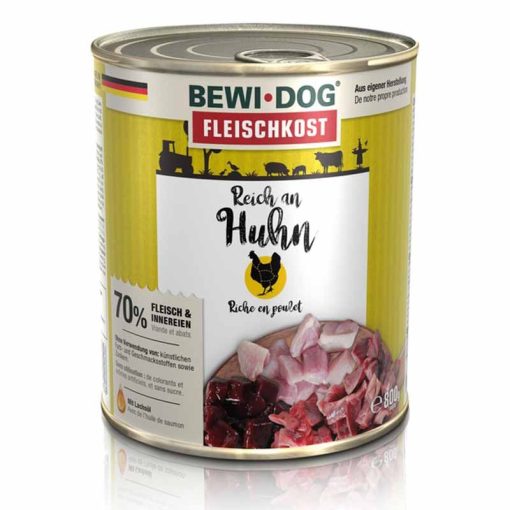 BEWI-DOG konzerv kutya  800g Tyúkhúsban gazdag