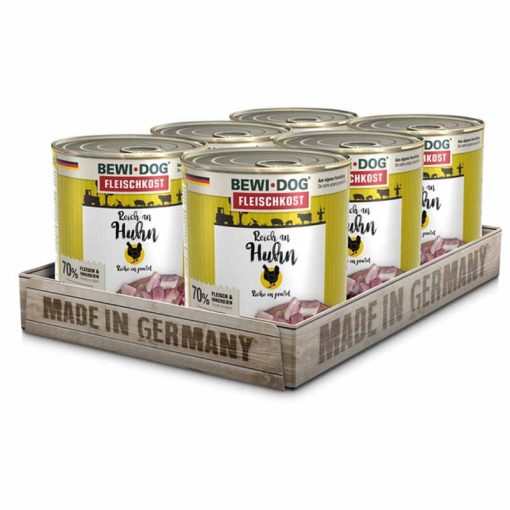 BEWI-DOG konzerv kutya  800g Tyúkhúsban gazdag