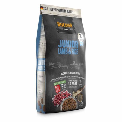 BELCANDO kutya száraztáp Junior Lamb & Rice  1kg (friss hússal)
