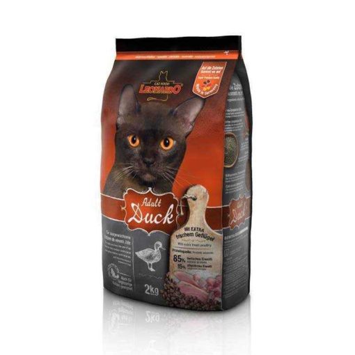 LEONARDO Premium macskatáp 1,8kg Adult Kacsa+Rizs