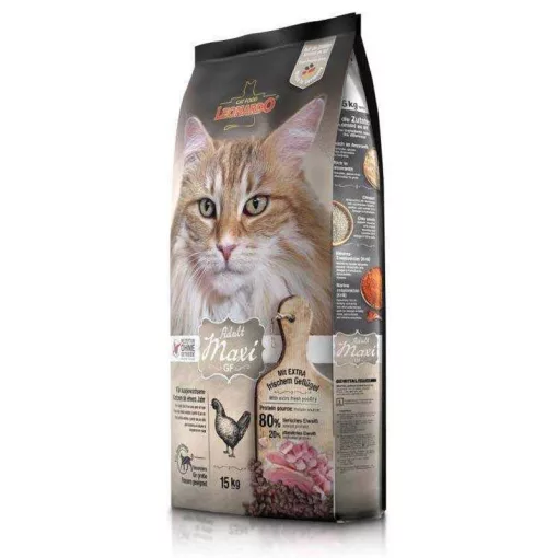 LEONARDO Premium macskatáp GF 15kg Adult MAXI - Friss hússal