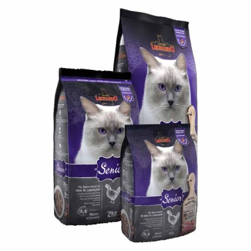 LEONARDO Premium macskatáp 2kg Senior Csirke - friss hússal