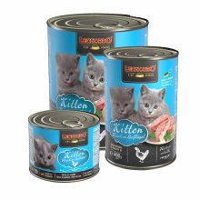 LEONARDO Premium macska konzerv Kitten Baromfihúsban Gazdag 800G