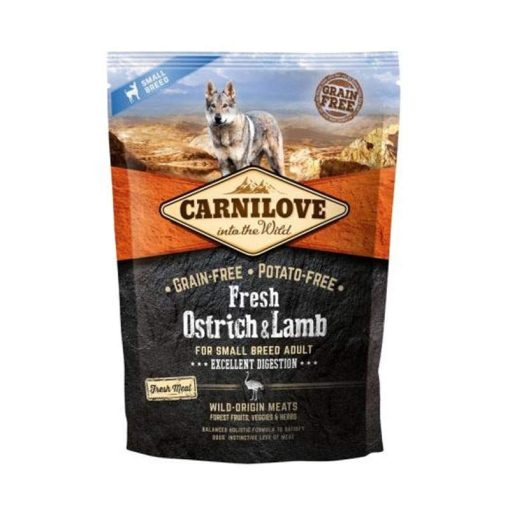 CARNILOVE Fresh kutya száraz 1,5kg Adult Small Strucc+Bárány