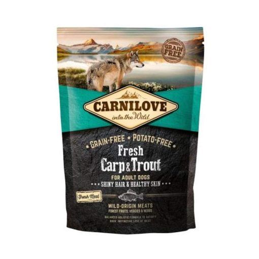 CarniLove Fresh kutya száraz 1,5kg Adult Ponty+Pisztráng