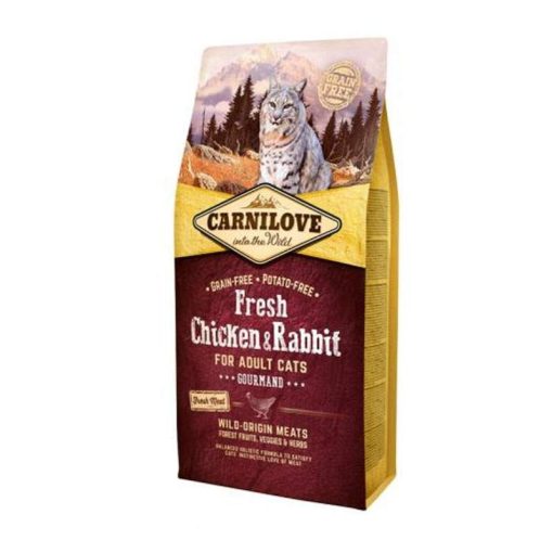 CarniLove Fresh macska száraz 6kg Adult Csirke+Nyúl Gourmand