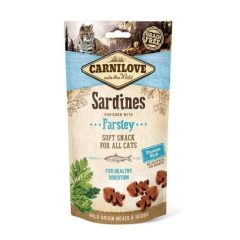   CARNILOVE macska jutalomfalat 50g Semi Moist SNACK szardínia  petrezselyemmel