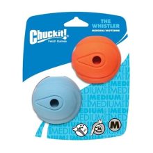 CHUCKIT kutyajáték The Whistler Fütyülős Labda (M) Pack 2db