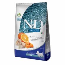 N&D Dog Ocean MINI Adult 800g Tőkehal+Sütőtök+Narancs