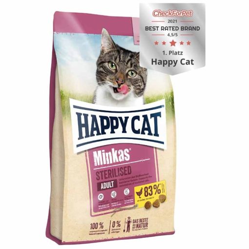 HAPPY CAT Minkas Adult Sterilisedl Baromfi 10kg