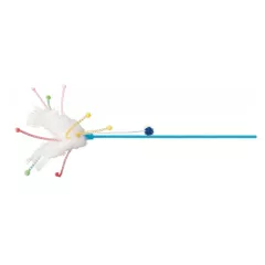   TRIXIE macska játék Peca Playing Rod Bojttal és Tollal 41cm