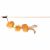 TRIXIE macska játék Peca Playing Rod Pom Pom Valerianás Labdákkal 40cm