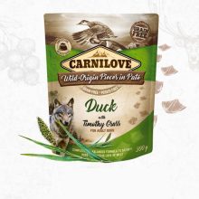 KT CARNILOVE kutya alutasakos PATÉ 300g Adult Duck with Timothy grass