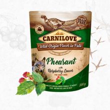 KT CARNILOVE kutya alutasakos PATÉ 300g Adult Pheasant with Raspberry