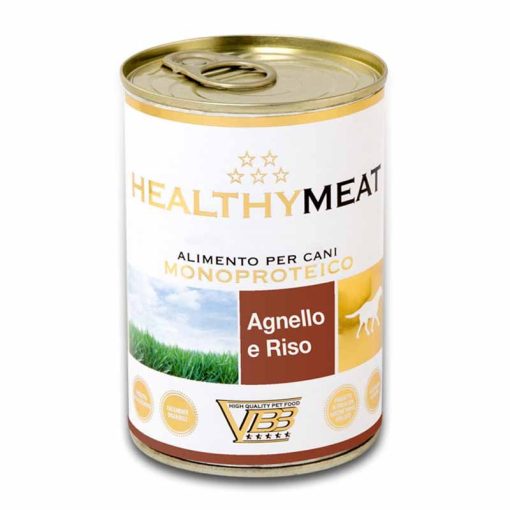 HEALTY MEAT monoproteines kutyakonzerv 400g Bárány 95%+Rizs