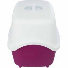 KT TRIXIE macska WC fedeles Vico (40x40x56cm) Bordó/Fehér