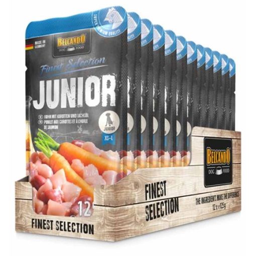 BELCANDO kutya alutasakos Junior Csirkehús+Sárgarépa 125g