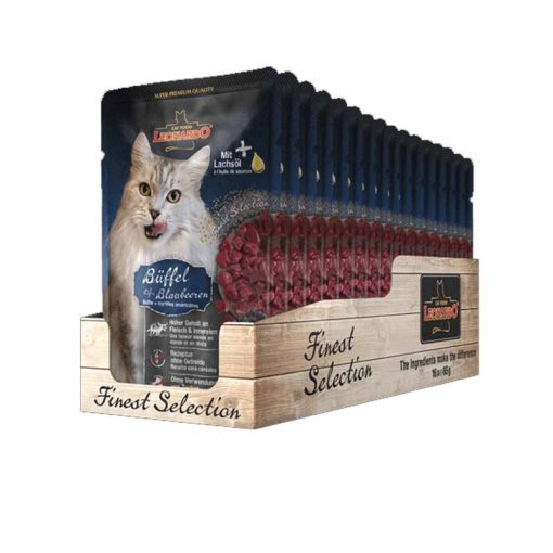 LEONARDO Finest Selection szinhúsos alutasakos macsaeledel Bivaly áfonyával 85g