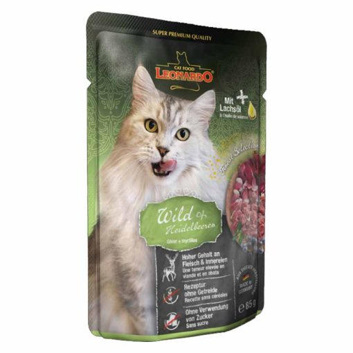 LEONARDO Finest Selection szinhúsos alutasakos macsaeledel Vadhús Áfonyával 85g