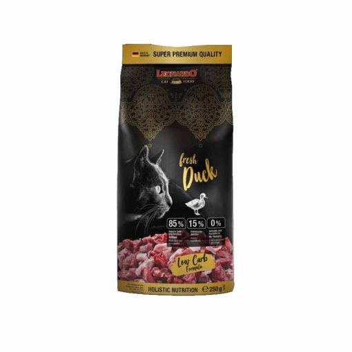 LEONARDO macskatáp Fresh Meat 250g friss Kacsa és Baromfihússal
