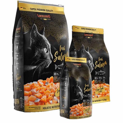 LEONARDO macskatáp Fresh Meat 4kg friss Lazac és Baromfihússal