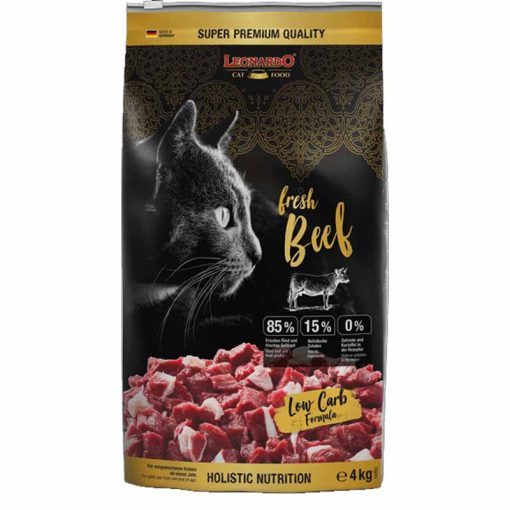 LEONARDO macskatáp Fresh Meat 4kg friss Marha és Baromfihússal