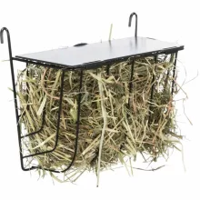 TRIXIE széna tartó rács Fém műanyag tetővel ketrecbe akasztható 20x18x12cm