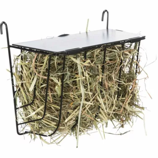 TRIXIE széna tartó rács Fém műanyag tetővel ketrecbe akasztható 20x18x12cm