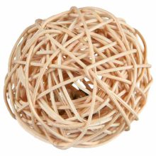 TRIXIE rágcsáló játék Rattan Labda Csengővel 4cm Görényeknek és Tengerimalacoknak