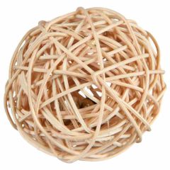   TRIXIE rágcsáló játék Rattan Labda Csengővel 4cm Görényeknek és Tengerimalacoknak