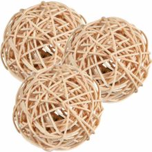 TRIXIE rágcsáló játék Rattan Labda Csengővel 4cm Görényeknek és Tengerimalacoknak