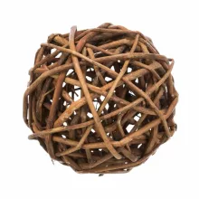 TRIXIE Fonott vessző labda 10cm rágcsáló fogkoptató