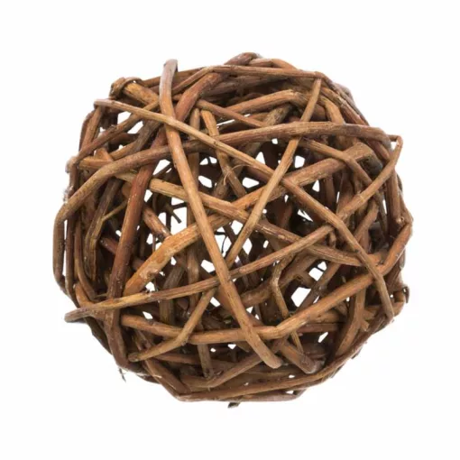 TRIXIE Fonott vessző labda 10cm rágcsáló fogkoptató