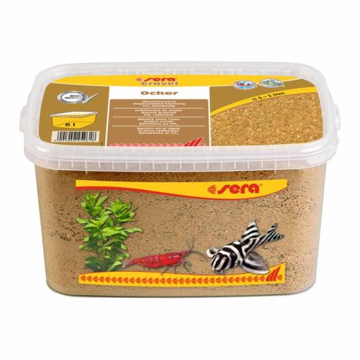SERA Gravel Ocher O 0-2mm 6L akvárium aljzat