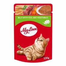 MY LOVE macska 85g Marha sárgarépa zselében Alutasakos Macskaeledel