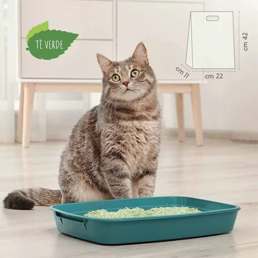 CAT RINA PRÉMIUM TOFU macskaalom Zöld tea illattal 5,5L