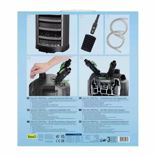 TETRA EX 1000 Plus II külső szűrő (150 - 300 Literes akváriumokhoz)