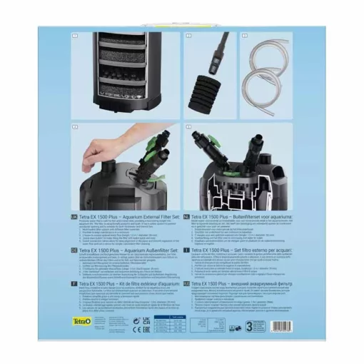 TETRA EX 1500 Plus II külső szűrő (300 - 600 Literes akváriumokhoz)