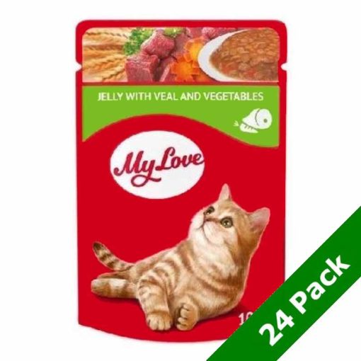 MY LOVE macska 24x85g Matha sárgatépal zselében Alutasakos Macskaeledel