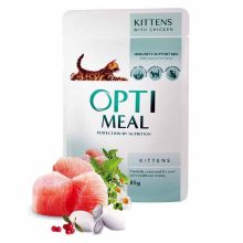 OPTIMEAL alutasakos macskaeledel MULTIPACK Kitten Csirke szószban 12x85g
