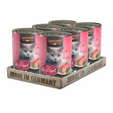 6x400G - KARTON LEONARDO Premium macska konzerv Szárnyashúsban Gazdag