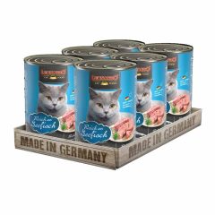   6x400G - KARTON LEONARDO Premium macska konzerv Tengeri Halban Gazdag