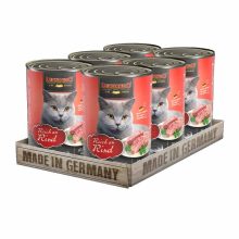 6x400G - KARTON LEONARDO Premium macska konzerv Marhahúsban Gazdag