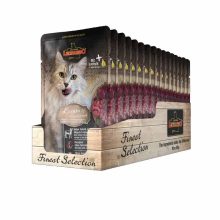 16x85g - KARTON LEONARDO Finest Selection szinhúsos alutasakos macsaeledel Bárányhús Tőzegáfonyáva
